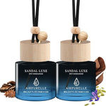 Spicy Sandalwood Hanging Car Air Freshener | Bold & Woody Earth