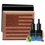 Mahogany Teakwood Wooden Car Air Freshener | Deep Citrus Musk Blend