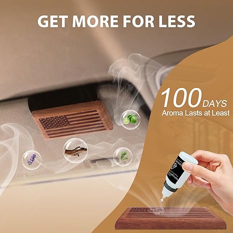 Spicy Sandalwood Wooden Car Air Freshener | Inspired by Santal 33