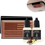 Amber Vanilla Wooden Car Air Freshener | Sweet & Warm Notes