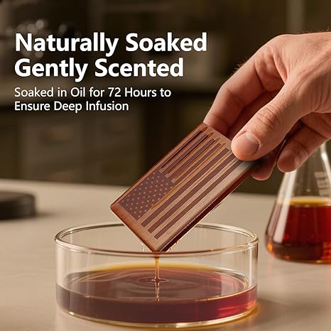 Spicy Sandalwood Wooden Car Air Freshener | Inspired by Santal 33