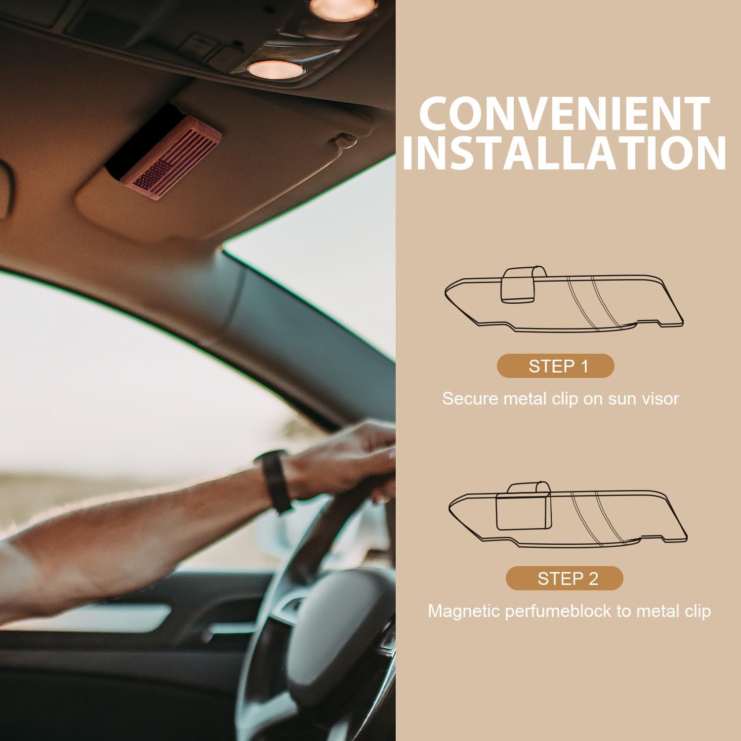 Woody Citrus Wooden Car Air Freshener | Inspired by Sauvage