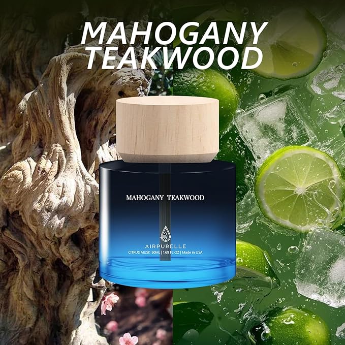 Mahogany Teakwood Cup Car Diffuser | Deep Wood & Musk Blend