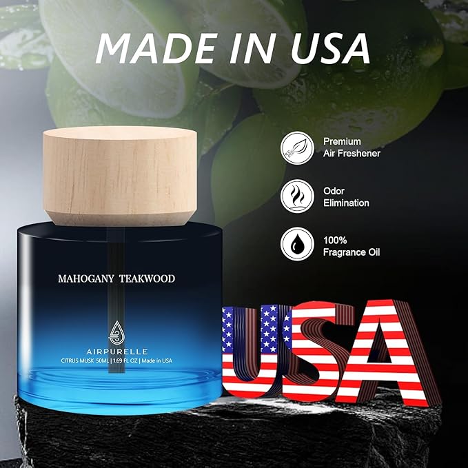 Mahogany Teakwood Cup Car Diffuser | Deep Wood & Musk Blend